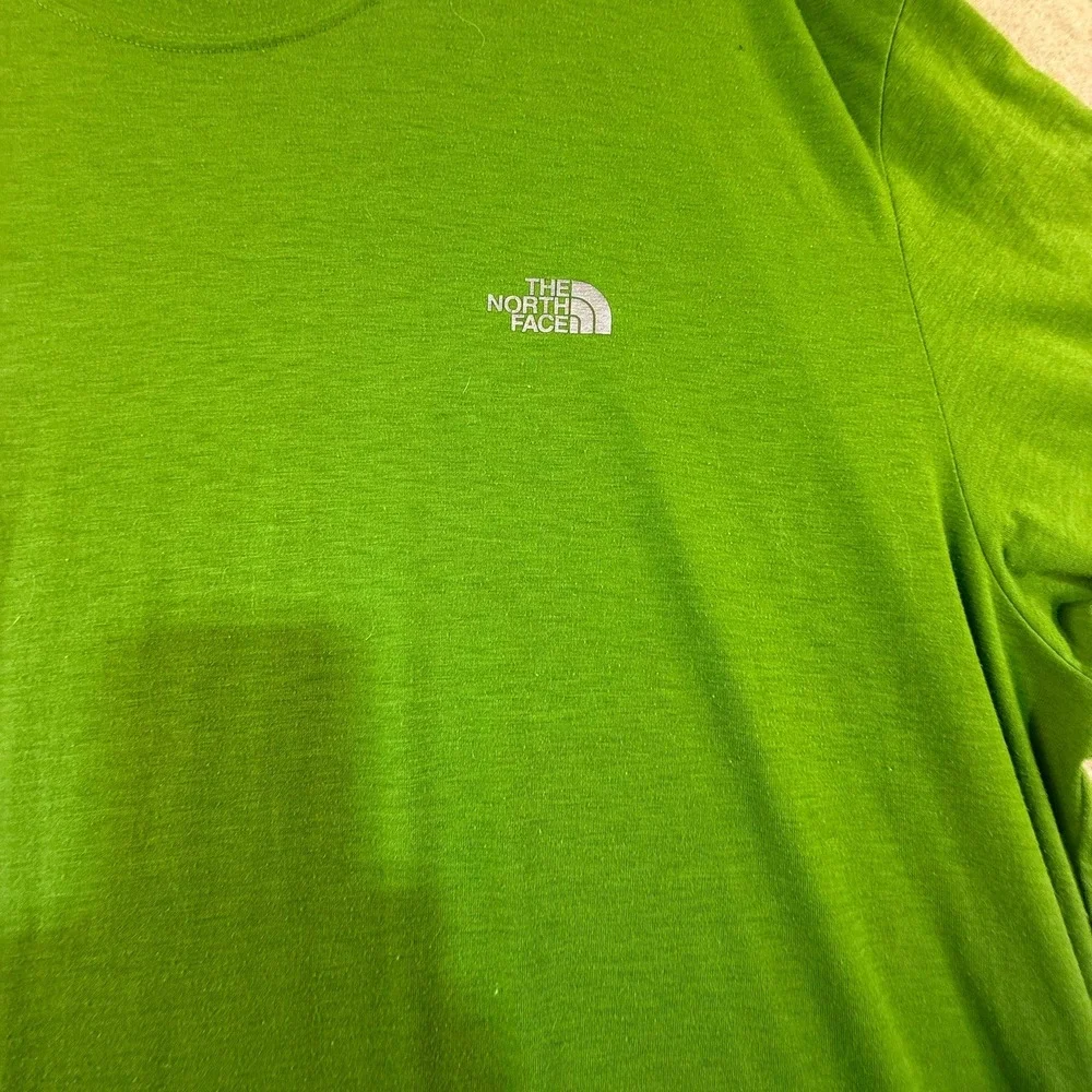 The‎ North Face Mens VaporWick Performance T-Shirt Lime Green Short Sleeve XL